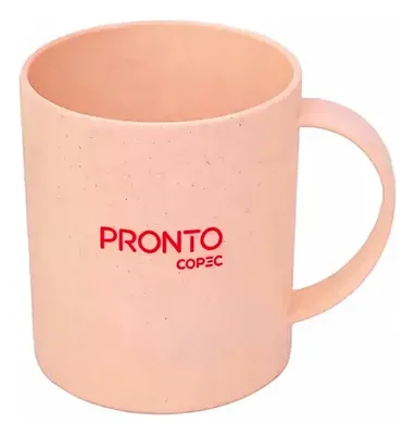 Taza Ecológica Trigo Sustentable 350ml Coral Claro