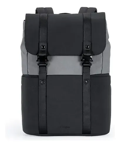 Mochila Urbana Poliéster Reciclado Gris Oscuro