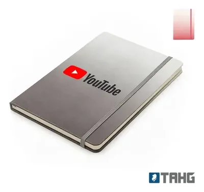 Libreta De Tapa Dura Balayage Rayada Negro