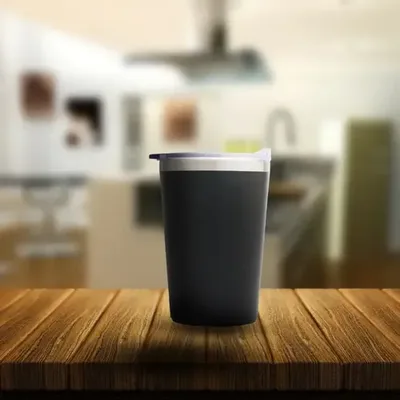 Taza Acero Inoxidable Doble Pared 360ml Negro