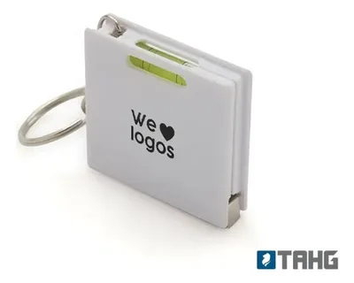 Llavero Medidor De Superficies Abs Blanco