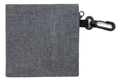 Porta Objetos Poliéster Bicolor Con Cierre Gris