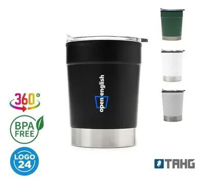 Taza Térmica Acero Inoxidable 360 Ml Coral Claro