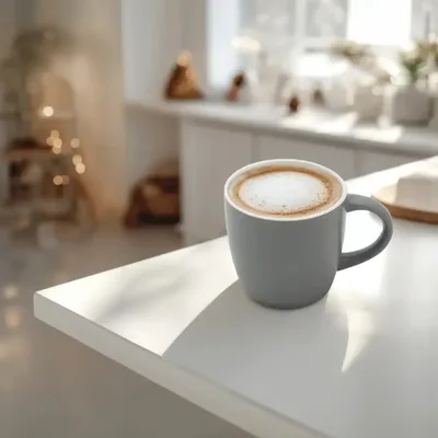 Taza Cerámica Minimalista 280 Ml Gris
