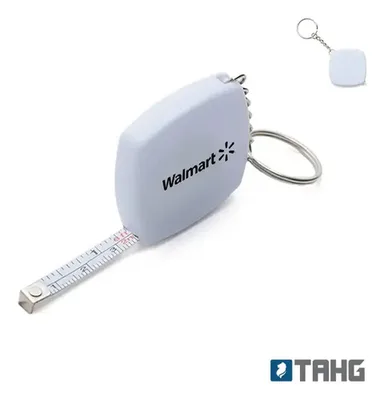 Llavero Cinta Métrica Retráctil Compacto Blanco