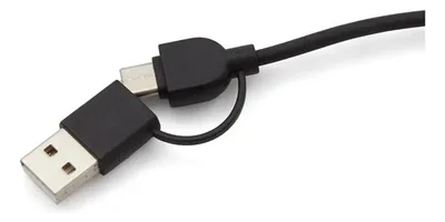 Cable 3 En 1 Bamboo Carga Rápida Negro