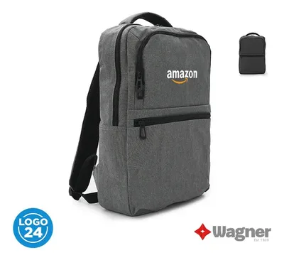 Mochila Ejecutiva Impermeable Para Laptop Gris Oscuro