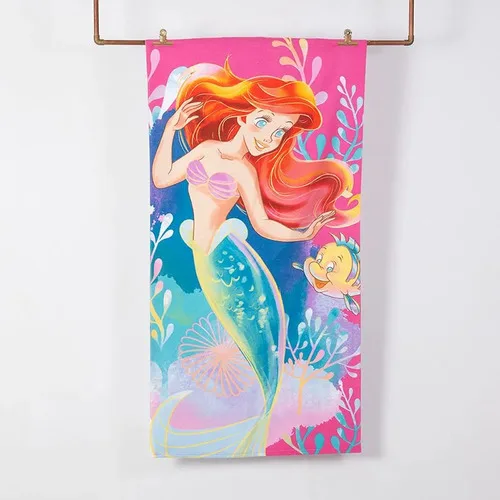 Toalla De Playa Microfibra 70x140 Cm Con Bolso Coral Claro