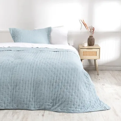 Quilt Ultra Sevilla Poliéster 1.5 Plazas Celeste Celeste