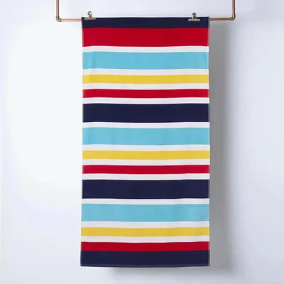 Toalla De Playa Algodón Velour 70x150cm Con Bolso