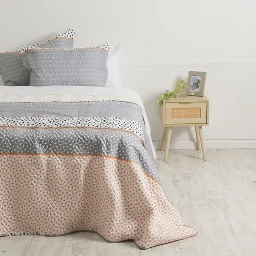 Quilt Sherpa Estampado 2 Plazas Poliéster Suave