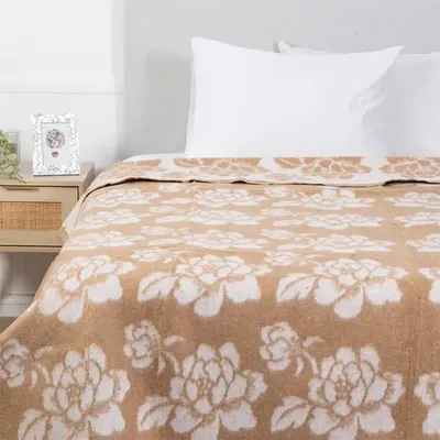Frazada Térmica Noruega King Acrílico Algodón Beige
