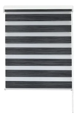 Cortina Roller Duo Poliéster 90x165cm Gris