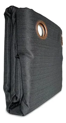 Cortina Bárbara Combo 8 Piezas Poliéster Negro Negro