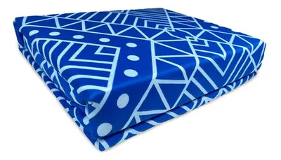 Set De Sábanas Micro Piel 1.5 Plazas Aterciopeladas Azul