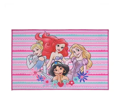 Bajada De Cama Infantil Princess Sweet Poliéster Coral Claro