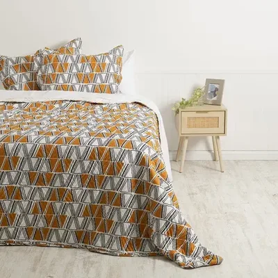 Quilt Sherpa Estampado 2 Plazas Poliéster Suave