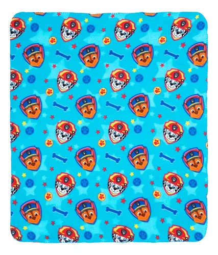 Manta Polar Paw Patrol Térmica Poliéster Coral Claro