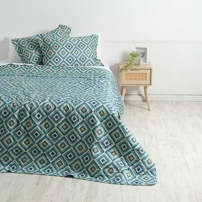 Quilt Estampado Reversible 2 Plazas Poliéster