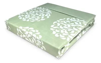 Set De Sábanas Aterciopelada King Poliéster 210 Hilos Verde Oscuro