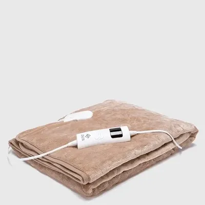 Manta Eléctrica Flannel Poliéster Beige Beige