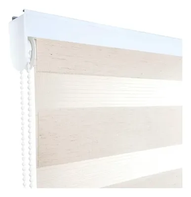 Cortina Roller Dúo 180x220 Cm Poliéster Beige Beige