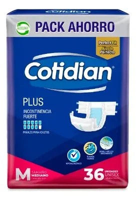 Pañal Adulto Plus Talla M Incontinencia Severa