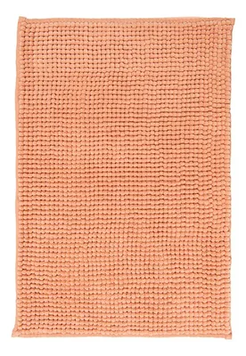 Piso De Baño Shaggy Flannel Absorbente Coral Claro