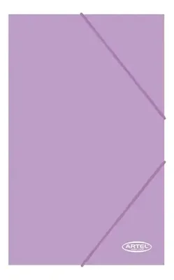 Carpeta Escolar Con Elástico Pastel Artel