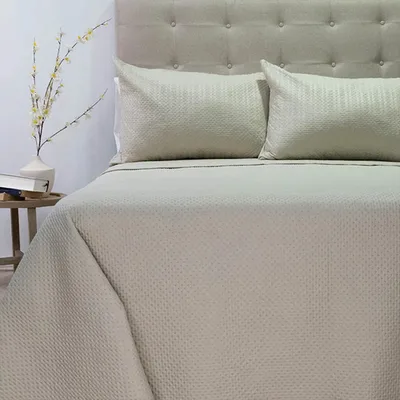 Quilt Boston Outboss Hotpress 2 Plazas Beige Poliéster Beige