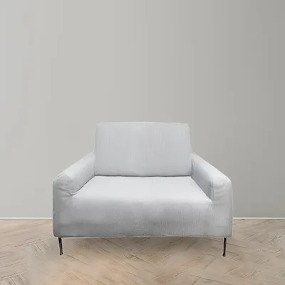 Funda De Sillón Anastasia Cuadrado Poliéster Coral Claro