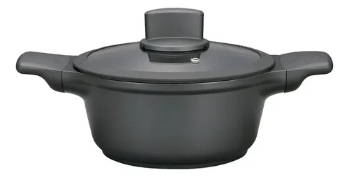 Olla Antiadherente Aluminio Fundido 28cm Negro