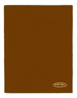 Carpeta Plastificada Con Gusano Acoclip Café Coral Claro