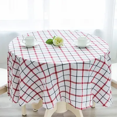 Mantel Redondo Polycotton 180cm Multiuso Coral Claro