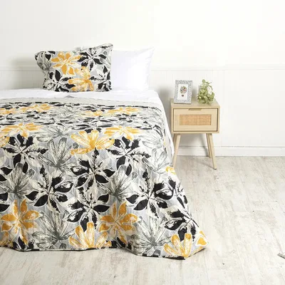 Quilt Estampado Reversible 1.5 Plazas Poliéster