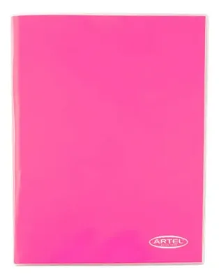 Carpeta Plastificada Con Gusano Acoclip Rosada Coral Claro
