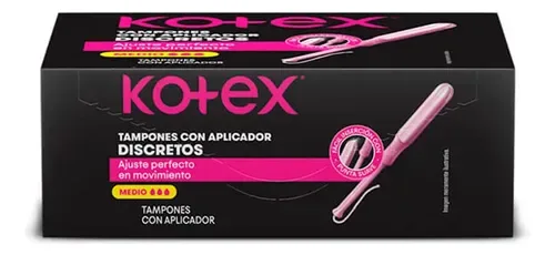 Tampones Femeninos Kotex Medio Con Aplicador