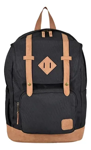 Mochila Escolar Urban Black 35l Impermeable Negro
