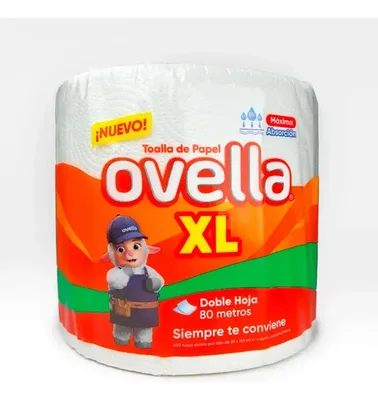 Toalla De Papel Doble Hoja 80 Metros Absorción