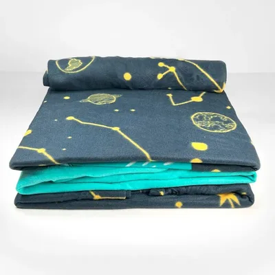 Set De Sábanas Polar 1.5 Plazas Térmicas Soft Touch Verde Oscuro