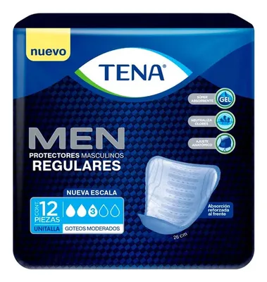 Protectores Masculinos Tena 12 Unidades Diarios Regular