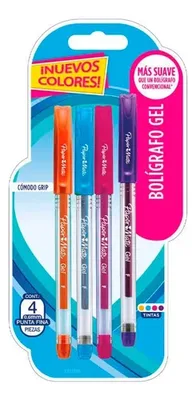 Bolígrafo Gel Paper Mate Multicolor 0.5mm Amarillo