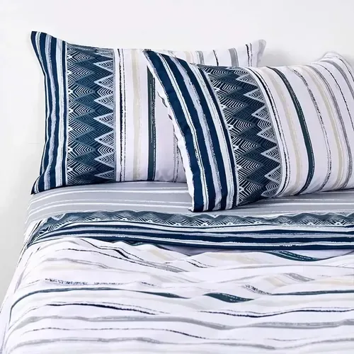 Set De Sábanas 144 Hilos Estampadas 2.5 Plazas