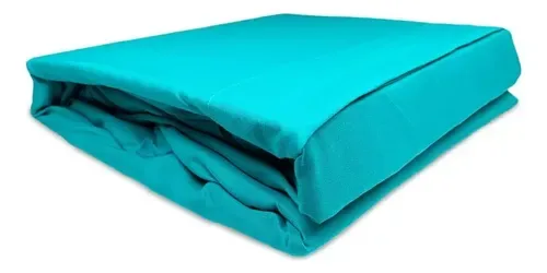 Set De Sábanas Microfibra 2 Plazas Turquesa Turquesa