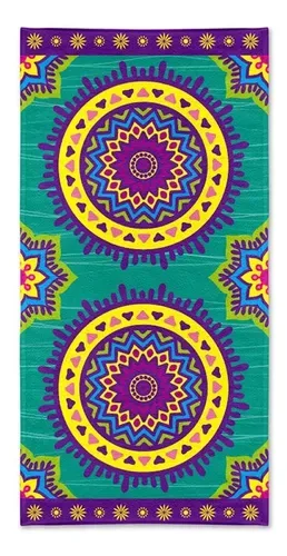 Toalla De Playa Velour Algodón 70x140cm Coral Claro