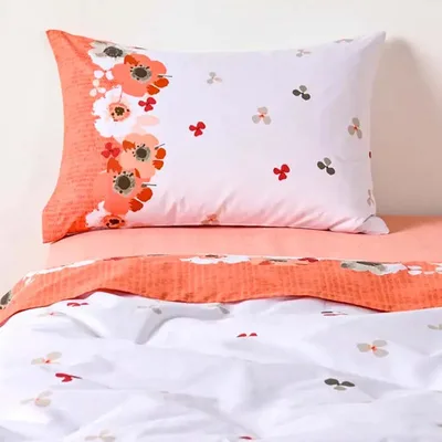Set De Sábanas Estampadas 144 Hilos 1.5 Plazas Polycotton Verde Oscuro