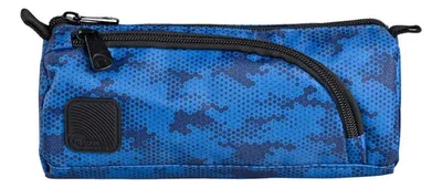 Estuche Escolar Torre Mikonos Azul Camuflaje Coral Claro