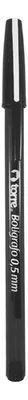 Bolígrafo Negro 0.5mm Tinta Fluida Escritura Negro