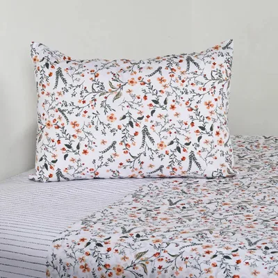 Set De Sábanas Estampadas 144 Hilos 1.5 Plazas Algodón Verde