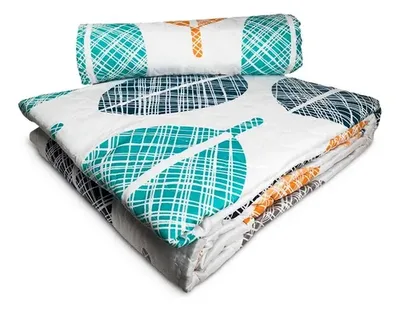 Quilt Reversible Da Vinci 2 Plazas Poliéster Coral Claro